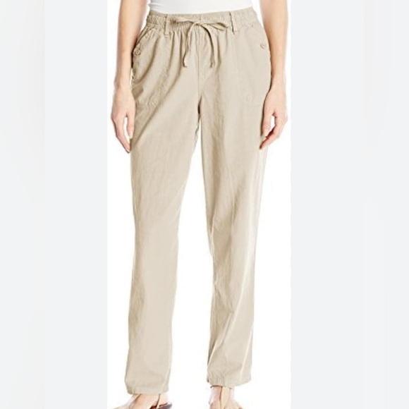 Erika pull on cotton Matilda linen feel medium pants - Picture 1 of 3